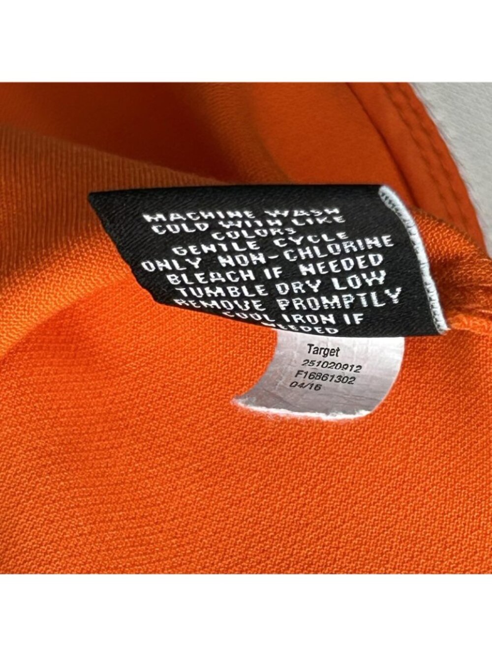 Victoria Beckham For Target Blouse Womens S Orange Scallop Hem Sleeveless Top - Picture 5 of 9